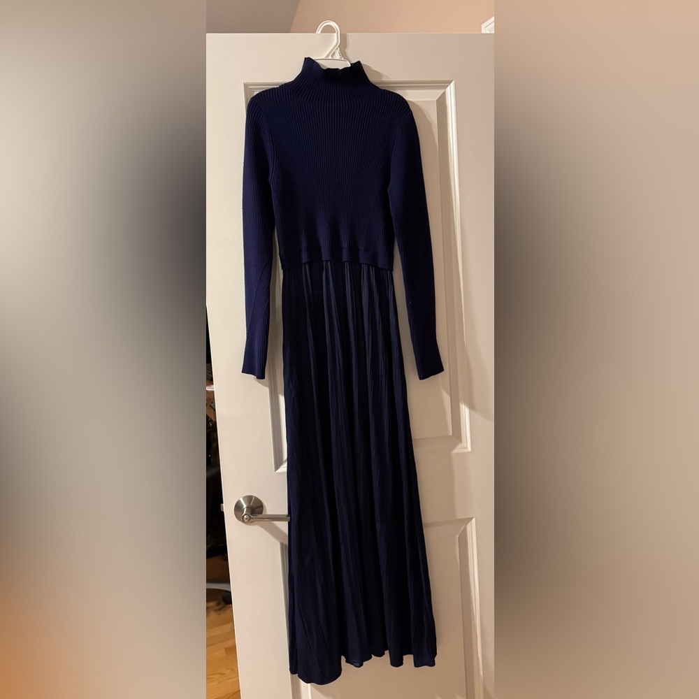 Navy Thea Twofer Sweater Dress From Anthropolgie